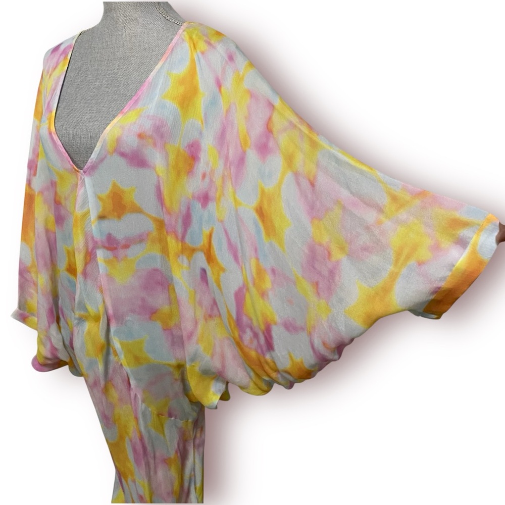 NEW Jen’s Pirate Booty Kingdom Kaftan Glamorous Batwing Swim Cover-Up Maxi Dress - Picture 6 of 14